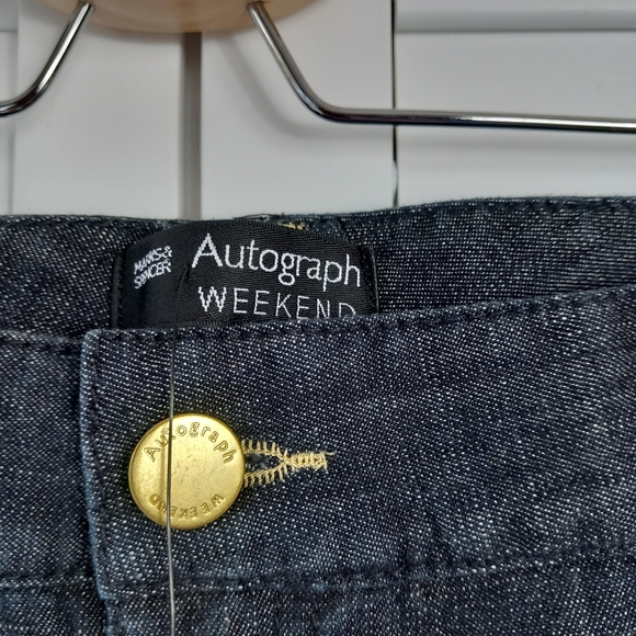 Autograph Weekend Cotton Jeans Indigo Size 12 Long Bootcut Stretch BNWT - Picture 7 of 13